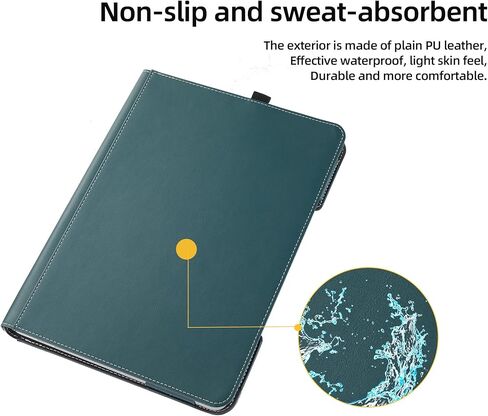 حقيبة كمبيوتر محمول لجهاز Surface Laptop Studio 2 (2023) / Laptop Studio (2022)، غلاف حماية شامل مضاد للسقوط مقاس 14.4 بوصة من جلد البولي يوريثان غطاء حماية داخلي للحقيبة (استوديو 14.4 بوصة، قطن كتان رمادي فاتح) in Kuwait