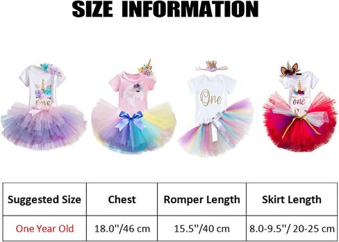 Rainbow Unicorn Baby Girls Costume 1st Birthday Cake Smash Outfits Princess Romper Handmade Tutu Skirt Headband in Saudi Arabia