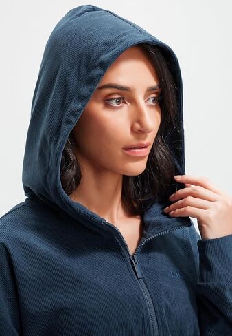 Libin Women's 2 Piece Sweatsuits Lounge Sets Corduroy Half Zip Hoodie Sweatshirt Sweatpants With Pockets Fall Outfits in Kuwait