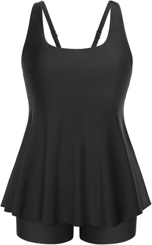 ملابس السباحة النسائية Flowy Tankini - بدلة السباحة قطعتين مع شورت 2025 ملابس السباحة in Kuwait