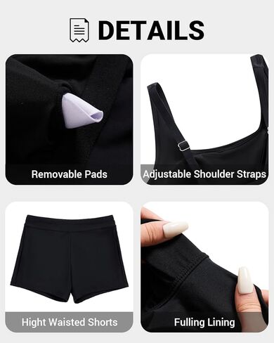 ملابس السباحة النسائية Flowy Tankini - بدلة السباحة قطعتين مع شورت 2025 ملابس السباحة in Kuwait