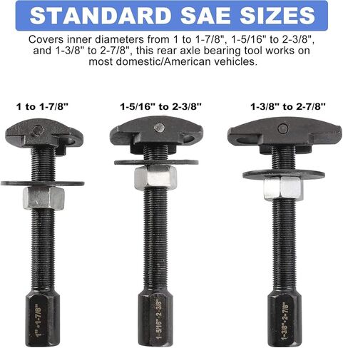 KUNTEC 3 قطعة المحور الخلفي تحمل مجتذب المحور تحمل مجتذب النازع المثبت مجموعة أدوات إصلاح in Kuwait