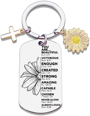 Christian Gifts for Women Friends Inspirational Religious Keychain Gifts for Teen Girls Women Catholic Confirmation Gifts Birthday Christmas Gift in Kuwait