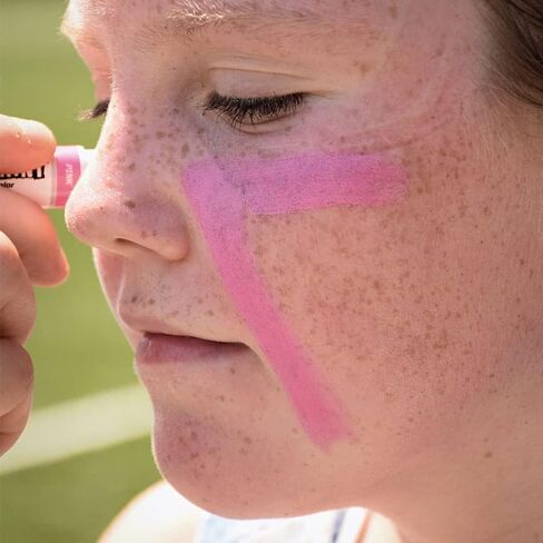 EyeBlack BattlePaint - شحم أسود ملون زاهي تحت العين للرياضيين المحترفين وعشاق الرياضة الفائقة، كرة القدم، البيسبول، الكرة اللينة، كرة القدم، عصا واحدة - أزرق فاتح in Saudi Arabia