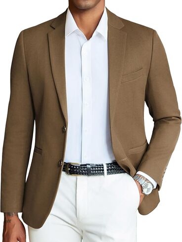 COOFANDY Men's Casual Blazer Slim Fit Sport Coats Two Button Knit Textured Suit Jacket in Saudi Arabia