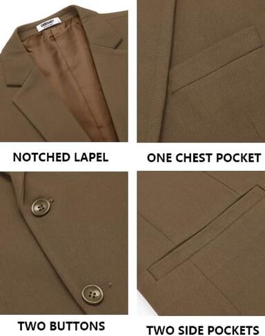 COOFANDY Men's Casual Blazer Slim Fit Sport Coats Two Button Knit Textured Suit Jacket in Saudi Arabia