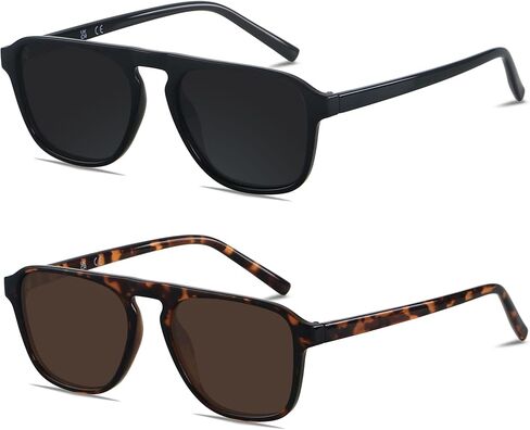 ANDWOOD Square Aviator Sunglasses Polarized Mens Womens UV Protection Sun glasses in Saudi Arabia