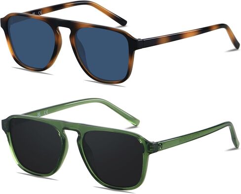 ANDWOOD Square Aviator Sunglasses Polarized Mens Womens UV Protection Sun glasses in Saudi Arabia
