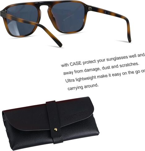 ANDWOOD Square Aviator Sunglasses Polarized Mens Womens UV Protection Sun glasses in Saudi Arabia