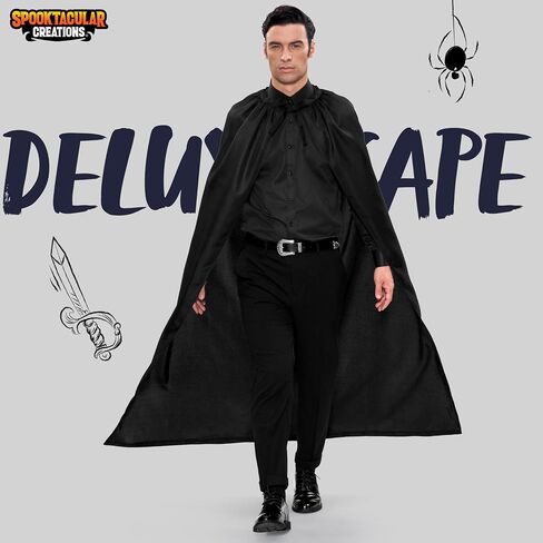 إبداعات Spooktacular أسود الرأس للبالغين، زي الهالوين التنكري للرجال in Saudi Arabia