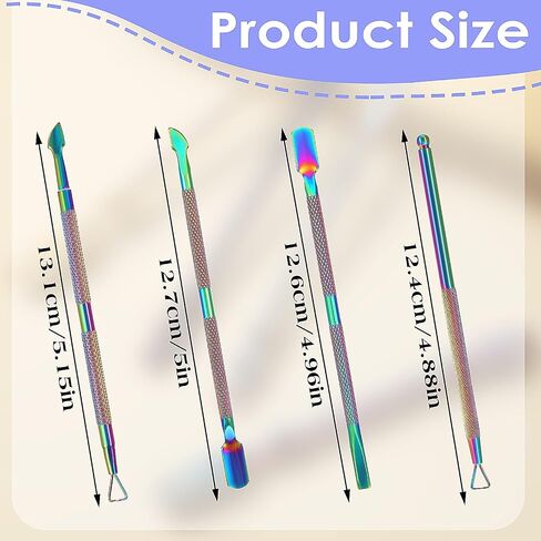 4 Pcs Wax Carving Tools Set, Double-Ended Wax Modeling Tool, Stainless Steel Rainbow Sculpting Tools for Handicrafts Wood, Wax, Clay, Pottery Jewellery Detailing Modeling in Saudi Arabia