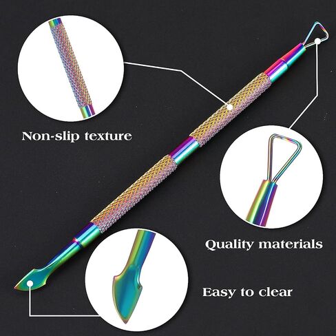 4 Pcs Wax Carving Tools Set, Double-Ended Wax Modeling Tool, Stainless Steel Rainbow Sculpting Tools for Handicrafts Wood, Wax, Clay, Pottery Jewellery Detailing Modeling in Saudi Arabia