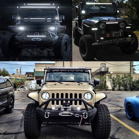 Willpower 38 inch 180W Spot Single Row 14400LM Off Road LED Fog & Driving Roof Bumper Light Bars 2 Style Mounting Brackets for Off road ATV UTV Trucks Boat,12V 24V Waterproof in Saudi Arabia