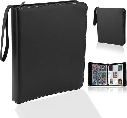 حافظة بطاقات تجارية بأكمام، حافظة بطاقات رياضية مكونة من 9 جيوب، سحاب ممتاز 900 جيب من البولي يوريثان، حافظة بطاقات لألبومات البطاقات القابلة للجمع من أجل MTG، من أجل TCG، البطاقات الرياضية، بطاقات الألعاب in Kuwait