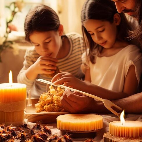 كريات شمع العسل الأبيض الطبيعي من EDSRDRUS، مفلترة ثلاثية للعناية بالبشرة والوجه والجسم والشعر. مثالية للكريمات واللوشن ومرطب الشفاه وصناعة الصابون. (2 جنيه) in Kuwait