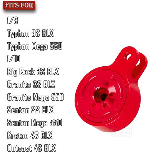 جزء ترقيات موفر التوجيه المؤازر RC من الألومنيوم 25T ثابت لـ 1/8 Typhon 3S BLX 1/10 Big Rock Granite Senton 3S BLX Kraton Outcast 4S BLX، أزرق داكن in Saudi Arabia