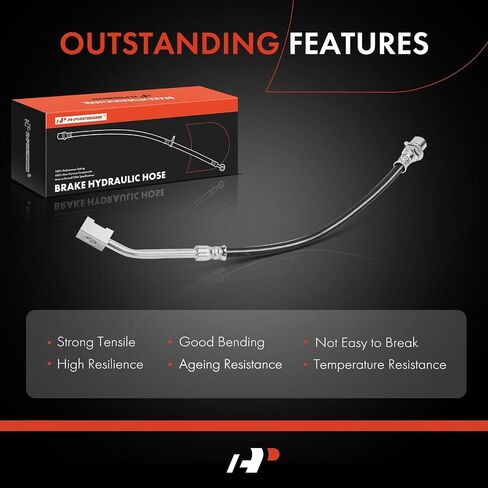 A-Premium Front Driver Side Brake Hydraulic Hose Compatible with Ford Models - Mustang 1999-2004 - Replace# F9ZZ2078AA in Saudi Arabia