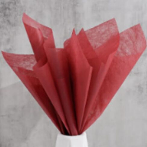 OUKEYI 40 Sheets Korean Of Cotton Wrapping Flower Paper Non-Woven Floral Wrapping Paper, Waterproof Pleated Withdrawable Flower Bouquet Lining Paper Gift Packaging Paper (Milk) in Kuwait