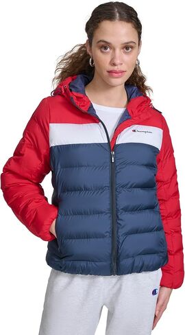 Champion Women's Quilted Coat Packable Puffer Jacket with Hood in Saudi Arabia