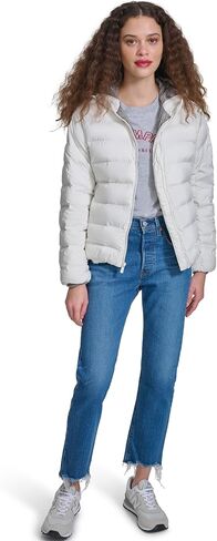 Champion Women's Quilted Coat Packable Puffer Jacket with Hood in Saudi Arabia