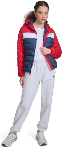 Champion Women's Quilted Coat Packable Puffer Jacket with Hood in Saudi Arabia