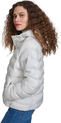 Champion Women's Quilted Coat Packable Puffer Jacket with Hood in Saudi Arabia