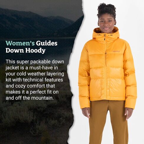 MARMOT Women's Guides Down Hoody - 700-Fill Insulated, Water-Resistant, Lightweight Puffer Jacket with Hood in Kuwait
