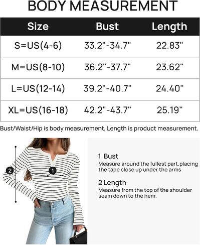 ZESICA Womens Long Sleeve Striped Shirts V Neck Button Up Sweater Casual Loose Basic Tops 2024 Trendy Fall Clothes in Saudi Arabia