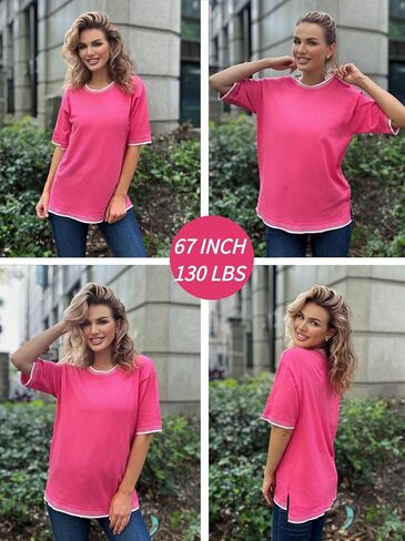 Zeagoo Womens Short Sleeve Sweaters Tops Knit Crewneck Loose Lightweight Summer Pullover Blouse Basic Casual Work Shirt in Saudi Arabia