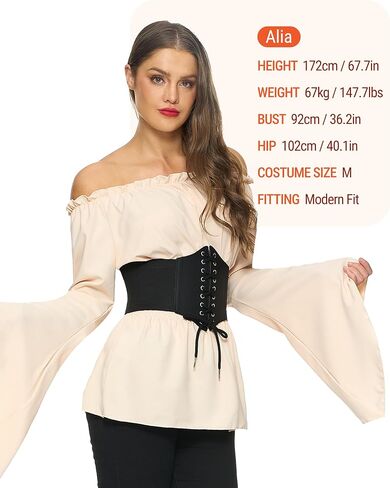 Spooktacular Creations Women Pirate Costume, Adult Halloween Renaissance Costume, Pirate Top for Halloween Costumes Cosplay in Saudi Arabia