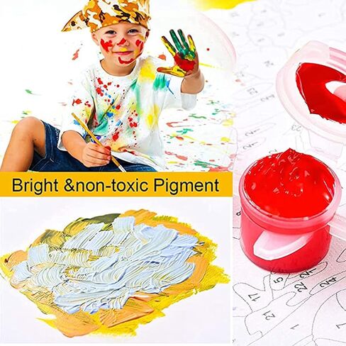 Dancing Woman Oil Painting Paint by Number Kits 16 x 20 inch Canvas Abstract Graffiti Red Dress Female Dancer DIY Painting for Kid Students Adult Beginner with Brushes Acrylic Pigment (without Frame) in Kuwait