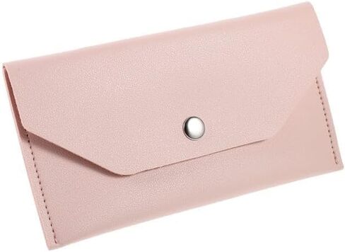 قطعتان من محفظة المغلف الوردي من جلد البولي يوريثان، مغلف نقدي قابل لإعادة الاستخدام، محفظة نقود صغيرة، محفظة أموال صغيرة لحامل النقود النقدية للنساء والرجال، مظاريف البنك للنقود والمظاريف والبريد ومستلزمات الشحن in Kuwait