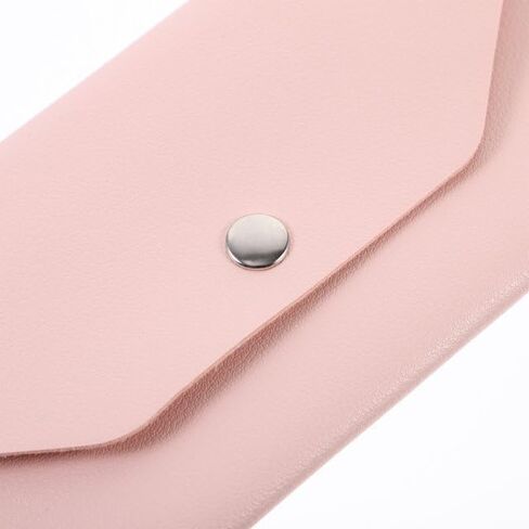 قطعتان من محفظة المغلف الوردي من جلد البولي يوريثان، مغلف نقدي قابل لإعادة الاستخدام، محفظة نقود صغيرة، محفظة أموال صغيرة لحامل النقود النقدية للنساء والرجال، مظاريف البنك للنقود والمظاريف والبريد ومستلزمات الشحن in Kuwait