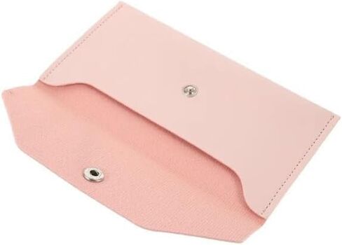 قطعتان من محفظة المغلف الوردي من جلد البولي يوريثان، مغلف نقدي قابل لإعادة الاستخدام، محفظة نقود صغيرة، محفظة أموال صغيرة لحامل النقود النقدية للنساء والرجال، مظاريف البنك للنقود والمظاريف والبريد ومستلزمات الشحن in Kuwait