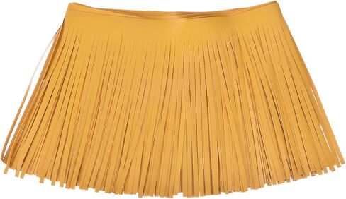 uxcell 1 Yard 10 Inch PU Faux Leather Fringe Trim Double Side Leather Sewing Tassel Fringe for DIY Sewing Dress Crafts Skirt Decoration, White in Saudi Arabia