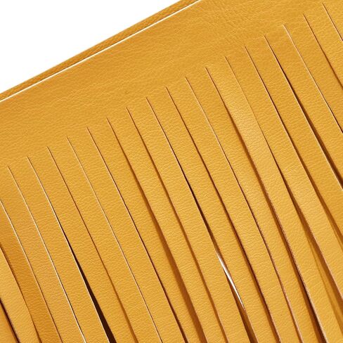uxcell 1 Yard 10 Inch PU Faux Leather Fringe Trim Double Side Leather Sewing Tassel Fringe for DIY Sewing Dress Crafts Skirt Decoration, White in Saudi Arabia