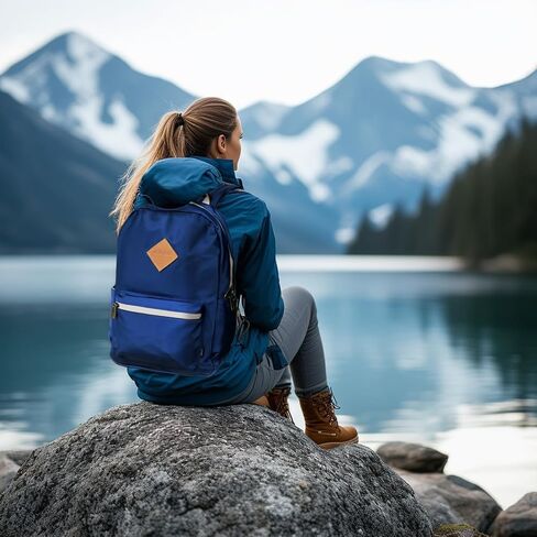 Basic Laptop Backpack for Women,Water proof Nylon Bookbag for Men with 16 inch Laptop Sleeve, 18L Smell Proof Bag in Saudi Arabia