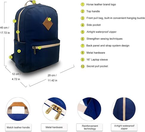 Basic Laptop Backpack for Women,Water proof Nylon Bookbag for Men with 16 inch Laptop Sleeve, 18L Smell Proof Bag in Saudi Arabia