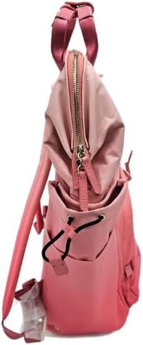 حقيبة ظهر نسائية بإطار من TUMI 150541 Irma Pink مع أجزاء معدنية ذهبية متعددة الأقسام مع حقيبة مكياج للنساء in Saudi Arabia