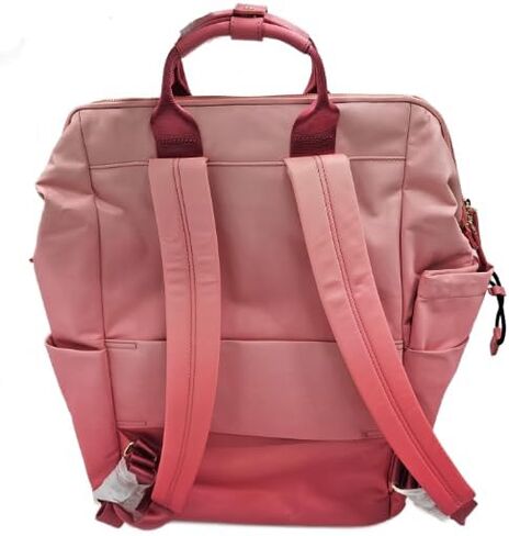 حقيبة ظهر نسائية بإطار من TUMI 150541 Irma Pink مع أجزاء معدنية ذهبية متعددة الأقسام مع حقيبة مكياج للنساء in Saudi Arabia