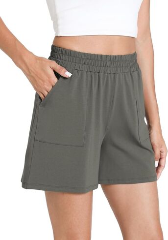 GYS Bamboo Viscose Pajama Shorts Women Soft Sleep Shorts with Pockets Comfy Lounge Shorts Pj Bottoms in Saudi Arabia