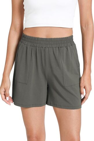 GYS Bamboo Viscose Pajama Shorts Women Soft Sleep Shorts with Pockets Comfy Lounge Shorts Pj Bottoms in Saudi Arabia