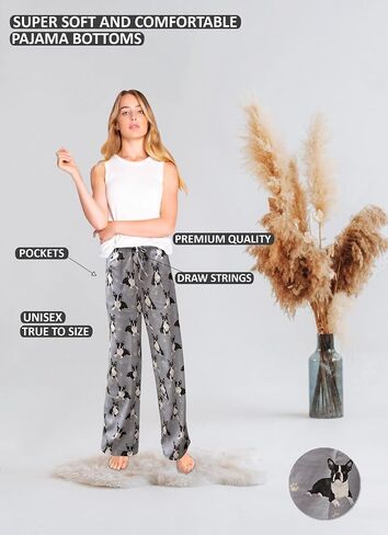 E&S Pets unisex-adult womens Unisex Cotton Blend Pajama Bottoms Pjs in Saudi Arabia