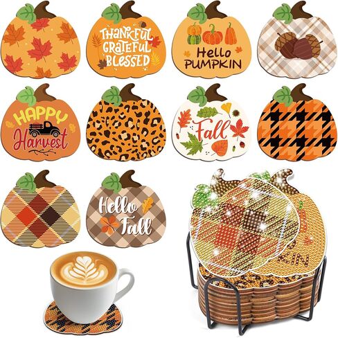 Keluna Diamond Art Christmas Coasters - Christmas Gnome Diamond Art Coasters, Diamond Art Painting Christmas Coasters Kit, Diamond Painting Coasters Winter Diamond Art Painting Kits for Adult (8 pcs) in Saudi Arabia