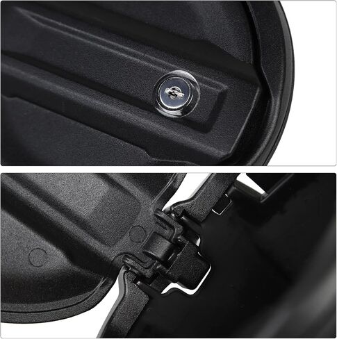 for JL Fuel Filler Door Gas Tank Cap Cover Fit for 2018-2024 Jeep Wrangler JL & Unlimited Sport Rubicon Sahara 2/4 Door, Aluminum Fuel Door Exterior Accessories(Carbon Fiber) in Saudi Arabia
