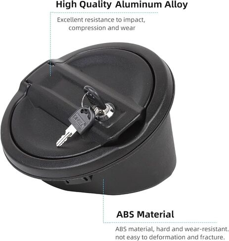 for JL Fuel Filler Door Gas Tank Cap Cover Fit for 2018-2024 Jeep Wrangler JL & Unlimited Sport Rubicon Sahara 2/4 Door, Aluminum Fuel Door Exterior Accessories(Carbon Fiber) in Saudi Arabia