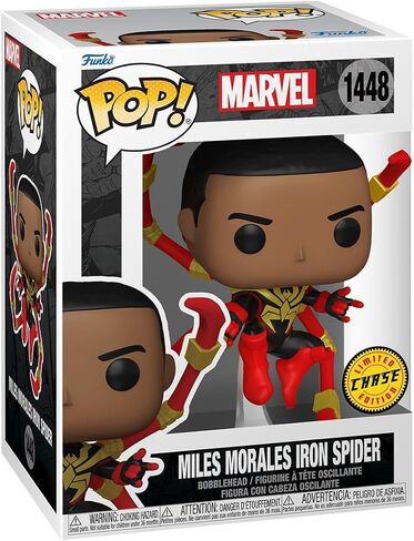 Funko Pop! Marvel: Spider-Man Comics - Miles Morales Iron Spider with Chase (Styles May Vary) in Saudi Arabia