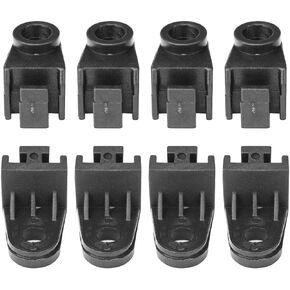 Mysttoo Universal Electric Radiator Fan Mounting Kit, L-Shape Fan Bracket Feet Mount Legs Tab Plastic Electric Cooling Fan Mounts Tabs (8PCS)