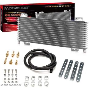 PACEWALKER Transmission Oil Cooler 40,000 GVW Low Pressure Drop LPD47391 47391 with Mounting Hardware