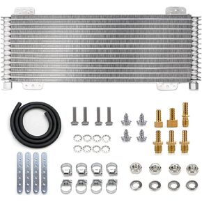 Transmission Cooler 40,000 GVW Trans Cooler Low Pressure Drop LPD47391 with Mounting Hardware 47391 Black